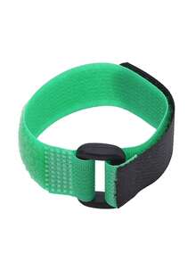 10个可重复使用的尼龙扣带，带自粘式可逆紧固电缆扎带 - 多色 - 查看 4