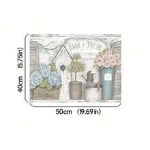 1pc Soft Silicone Placemat, Vintage Coffee Print, Durable Dining Table Mat Suitable For Kitchen, Cafe, Dining Room, Also Can Be Used As Pet Mat - Multicolor - View 9