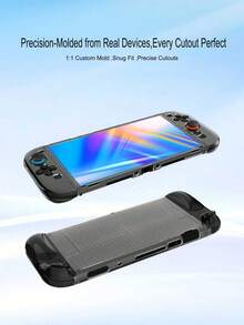 2pcs Diamond Pattern Grip Covers + 1pc Diamond Pattern Protective Case For Nintendo Switch 2, Ergonomic Curved Design, Anti-Slip, Anti-Sweat, Anti-Scratch, Boxed Packaging - View 8