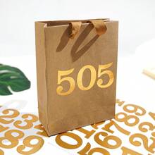 0,5/1/2 Pulgadas Pegatinas autoadhesivas de números en oro y plata, números de buzón de vinilo resistente al agua de 0,5-2 pulgadas, calcomanías decorativas del alfabeto para manualidades DIY, señal de dirección, taquilla y decoración de fiestas - Multicolor - Ver 11