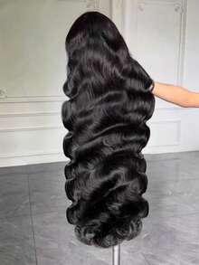 Uveous 40 Inches 250% Density Lace Front Wig Human Hair Body Wave 5x5 Closure Glueless Wigs Transparent Swiss Lace 200% Density 13x4 Lace Front Wigs Human Hair Pre Plucked With Baby Hair For Women Natural Black - SNatural - 查看 3