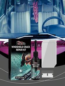 Kit de cuidado de cristal para automóvil Homonth, líquido adhesivo para reparar grietas y arañazos en el parabrisas del automóvil - Líquido - Ver 10