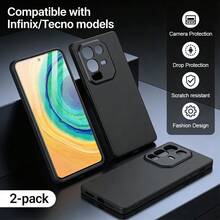TPU Protective Case Suitable For Infinix Series Smartphones. This Black Phone Case Is Soft, Shock-Resistant, Waterproof, Anti-Shock And Anti-Scratch. It Has Shock-Absorbing, Soft And Comfortable Touch, Anti-Slip, Anti-Sweat And Anti-Fingerprint Protection Functions. Durable And Wear-Resistant, Suitable For Infinix Hot 50i 4G, Infinix Hot 40 Pro, Infinix Hot 30 Play And Other Models. - Black - View 152