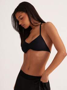 Hauture Seamless Women Solid Color Ruched Everyday Fitness Sports Bra - Multicolor - View 4