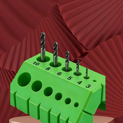 1个钻孔导向器，钻孔定位工具，专为45°和90°角钻孔设计，带数字导向，可精确辅助钻孔，适用于斜接接头、框架和甲板结构，不含钻头