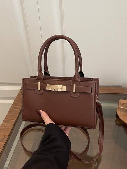 New Fashion Handbag & Shoulder Bag, Suitable For Parties, Outings, Vacations, Shopping And Daily Use, Can Store Coins, Phones, Also Suitable As A Work Bag For White-Collar, College Students And Office Workers, Elegant Ladies Bag
