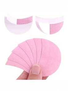 21pcs Eye Shadow Tape Set, Eyeshadow Stencils, False Lash Extension Tool, Pink Eyeshadow Stickers, Non-Woven Makeup Tools, Eye Isolation Stickers, Eye Makeup Assist Stickers, Beauty Tools. Suitable For Eyeshadow, Eyeliner, Mascara And Lipstick Application. - Multicolor - View 5