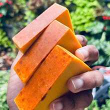 Handmade Cold-Processed Soap With Turmeric, Lemon, Quercus And Ginger For Face And Body Wash (Granule Soap) - Default - 查看 8