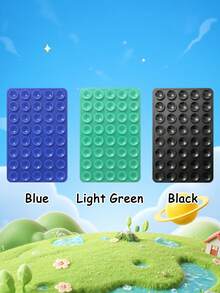 Silicone Adhesive Phone Grip, Creative Dotted Design, Strong Suction, Universal Anti-Slip Anti-Drop Phone Holder For Desk & Car - Multicolor - View 11