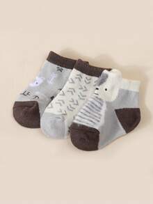 6pcs Baby Socks, Newborn Infant Soft Cute Dirt-Resistant Socks - Multicolor - View 3