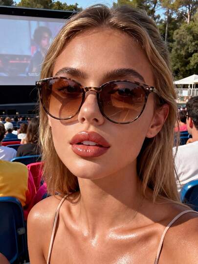 1 Pair Leopard Print Round Sunglasses For Women & Men, Suitable For Beach, Travel, Summer Accessories, Driving, Festivals, Sports, Beach, Electronic Music Festivals, Outings, Family Trips, Elegant Outfits, Street Style Accessories, Vacation Vibes, Sports, Parties, Outdoor Activities, Street Style, Fishing, Holidays, Vacation