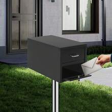 SanBouSi Post Mount Mailbox Heavy Duty Lockable Mail Box Metal Parcel Drop Box For House Outside - Parcel Drop Box - View 5