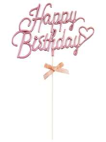 3D Shiny Birthday Cake Topper, Double-Sided Decorative Sign For Cake Decoration, Perfect For Enhancing Birthday Cake Display, Also Can Be Used As Photo Booth Prop - Multicolor - View 8