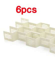 6/12pcs Adjustable Drawer Organizer With Sliding Dividers And Expandable Shelves - Multicolor - View 11