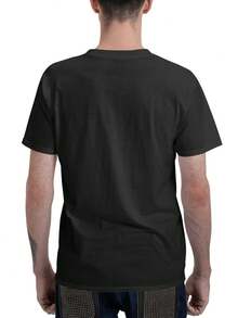 Camiseta de algodón de 180g de peso. No estoy procrastinando, estoy realizandoúltiples tareas. Camiseta divertida con estampado retro de gamer, camiseta casual cómoda para hombre, top de manga corta para verano. Adecuada como regalo de cumpleaños para hombres para actividades diarias, desplazamientos diarios, salidas informales, versátil para uso en el hogar, paseos al aire libre. Sencilla y adecuada para todos, estilo de nicho moderno, la primera opción para parejas. - Negro - Ver 5