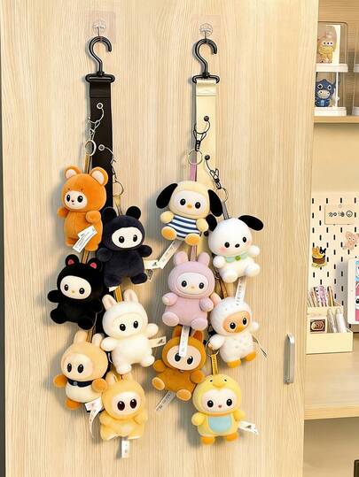 娃娃收纳挂夹系列 - 帽子架、高尔夫球帽、棒球帽收纳架、家用挂式帽子架、门后帽子架、衣柜帽子架、衣柜收纳DIY衣架8夹子衣柜帽子架、独立式帽子架、多功能挂钩