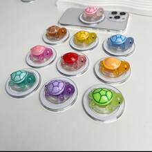 Cute Luminous Turtle Magnetic Phone Grip Holder Mini Resin Retractable Foldable Turtle Magnet Phone Stand.Pop Soket, - Multicolor - View 3