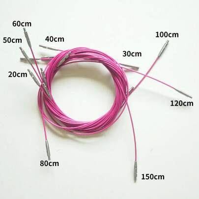 Bộ kim đan tròn có thể tháo rời, làm bằng hợp kim nhôm, nhiều màu sắc, có thể kéo dài, thích hợp để đan áo len.