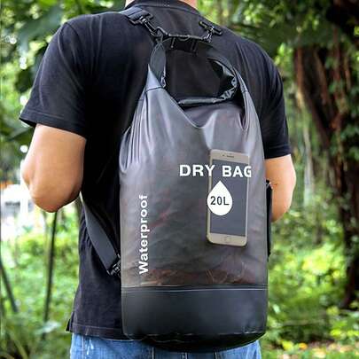 PVC Floating Dry Bag, Suitable For Rafting, Swimming And Boating; PVC Waterproof Backpack, Designed To Float And Keep Your Items Dry, Suitable For Hiking.