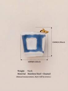 1件休闲厨房风格滴水吊坠，包含罐头食品、牡蛎、面包、瓶子、鱼、花、勺子、叉子、刀、杯子、草莓、热狗、柠檬、橄榄、豌豆、饼干、大蒜、蓝莓和番茄。采用不锈钢材质，18K镀金，防水防褪色。适用于DIY项链、手链、钥匙扣、包链、女士首饰、DIY配件、海滩装饰。 - 彩色 - 查看 28