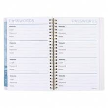 Contact Telephone Address Book 6x8 Inch Medium Size With Blue Stripe Undated Daily Planner - 1 - 查看 6