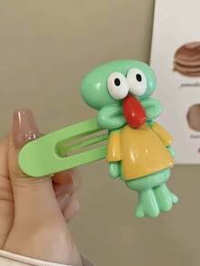 SpongeBob SquarePants Kẹp tóc liền mạch với họa tiết nhân vật hoạt hình và chữ cái, thích hợp để gội đầu, trang điểm, chăm sóc da và sử dụng hàng ngày, là lựa chọn quà tặng lý tưởng. - Xem 7