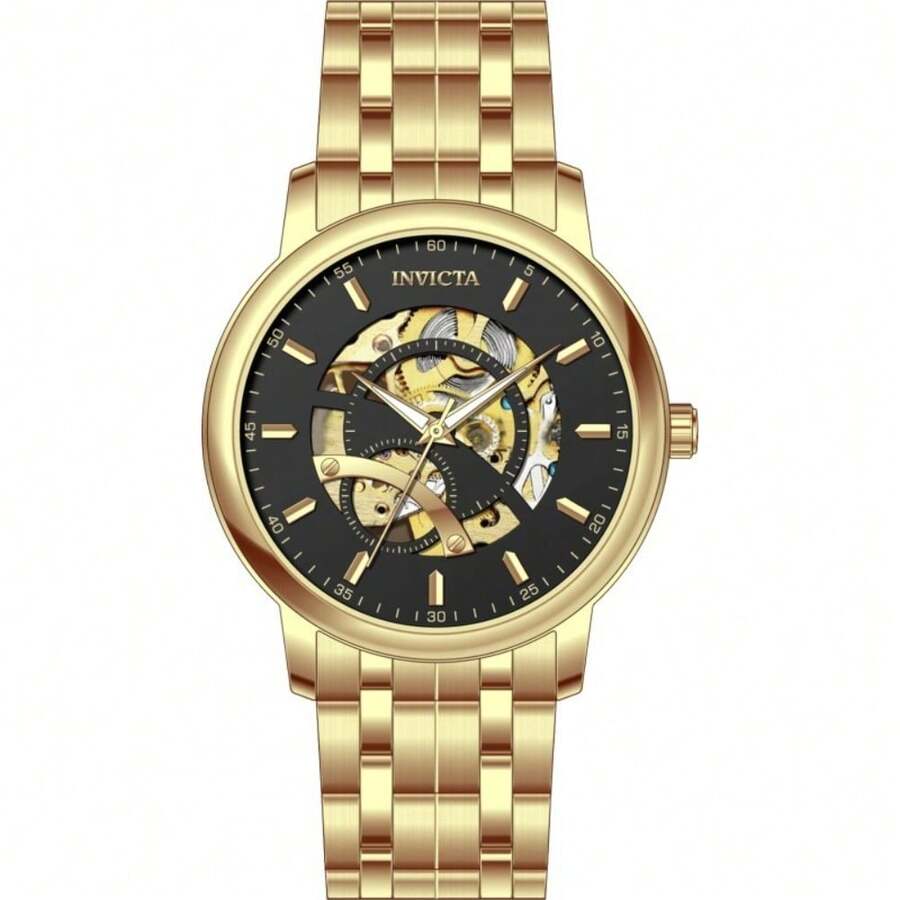 Invicta Men's 69121 Objet D Art Automatic LG0801B Black Dial Watch - Một cỡ - Xem 1