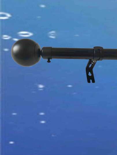 Barra de Cortina Preta Simples e Prática, Reforçada, Adequada para Instalação de Cortinas Grossas, Mosquiteiros, Cortinas de Chuveiro e Outras Barras de Cortina de Uso Múltiplo.