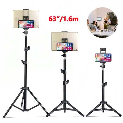 Universal Adjustable Floor Tripod Stand Holder For 5.5-11 Inch Phones & Tablets