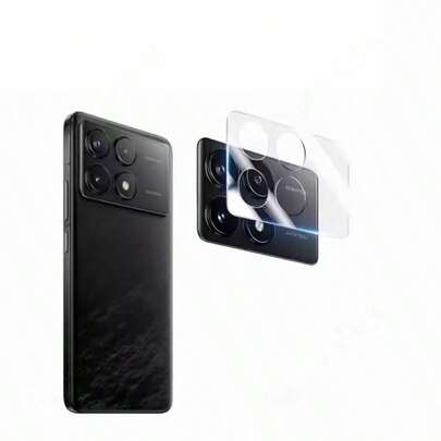 1片透明镜头保护膜，适用于小米 Poco F8 Pro/POCO F8 Ultra、Poco X7 Pro/X6 Pro/M7 Pro 智能手机，3D 高清钢化玻璃相机镜头保护膜