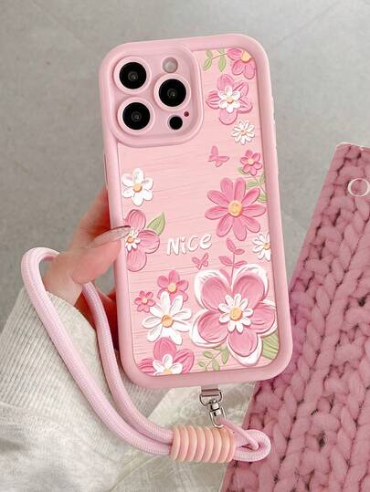 Funda de teléfono de vidrio templado texturizado con pintura al óleo de flores rosas y mariposas, compatible con iPhone 14, 14 Pro, 14 Pro Max, 13, 13 Pro, 13 Pro Max, 11, 11 Pro Max, 12, 12 Pro, 12 Pro Max, XR, XS, 15, 15 Pro, 15 Pro Max, 16, 16 Pro, 16 Pro Max, 17, 17 Pro, 17 Air, 17 Pro Max, Galaxy S24, A04, A12, A13, A14, A23, A24, A32, A33, A51, A52, A53, A54, A72, S20 FE, 9, 9A