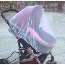 Mosquitera para cochecito de bebé, cochecito de verano, protector insectos, carrito de cochecito para bebés, protección segura, accesorios de cochecito de malla ROS2 - Azul - Ver 2