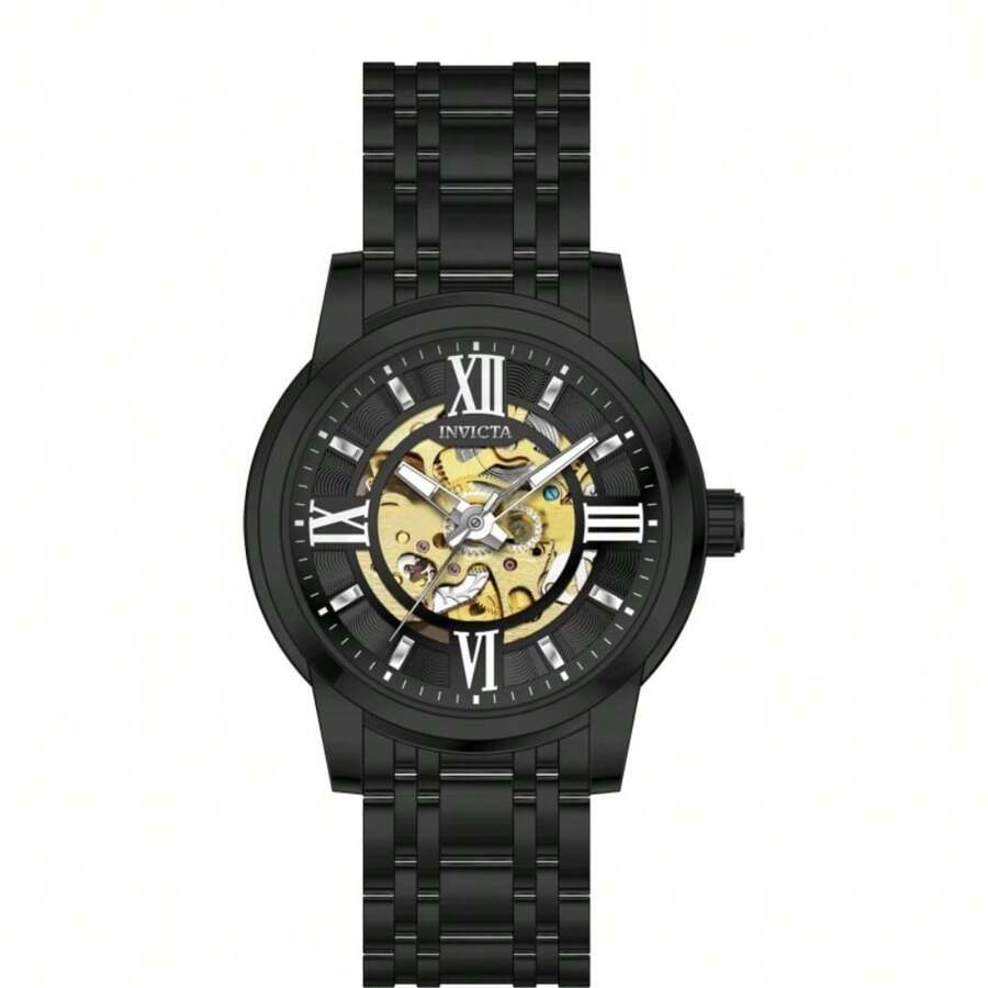 Invicta Men's 69507 Objet D Art Automatic MG11 Black Dial Watch - 均碼 - 查看 1