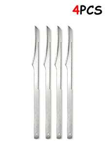 8/4/1pc Foot Pedicure Knife Complete Set Of Stainless Steel Foot Care Tools Set For Shaving Foot Skin And Removing Calluses Single Foot Scraper. - Silver - View 7