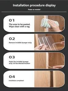Silicone Door Handle Buffer Pads - Transparent, Noise-Reducing Wall Protection Pads For Kitchen And Bathroom - Multiple Styles - View 5
