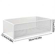 1 pieza Estantería magnética de malla de hierro, negro/blanco, adecuada para refrigerador y lavadora. Incluye cajas de almacenamiento magnéticas para guardar especias de cocina, detergente de lavandería, etc. - Multicolor - Ver 10