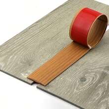 1条 1米/39.37英寸 PVC木地板过渡条 边缘封口条 自粘接缝条 扁平扣边压紧条 - C - 查看 10