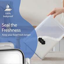9.5L 2 Pack Extra Large Flour Sugar Storage Containers For 25 Lbs Flour, Airtight Kitchen Pantry Organization Canisters With Lids For Bulk Food, Rice, Baking Supplies. - View 4