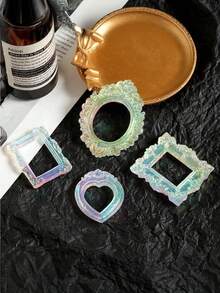 12pcs/10pcs/7pcs Vintage Baroque Mini Resin Photo Frame DIY, Family Member Photo Decor Craft, Personalized Gift, Cartoon Album Display Frame, Handmade Tool For Party - Multiple Styles - View 5