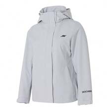 Skechers Women's Casual Jacket, Golf Series Woven Top, Sportswear, Lightweight And Comfortable Everyday Hooded Jacket P425W219-02VP - Glacier Gray - View 1