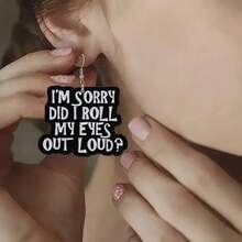 K-Pop Lightstick Acrylic Dangle Earrings, Cute Concert Light Stick Earrings, Fandom Jewelry Gift For K-Pop Fans - A - View 3