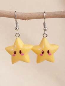 Cute Star Charms, Yellow Resin Pendant For DIY Jewelry Making, Necklace Bracelet Keychain Craft Supplies, No Mosaic Material, Cute Theme - Multicolor - View 5