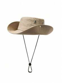 1pc Solid Color Sun Hat, Casual Outdoor Fishing Hat, Suitable For Travel, Hiking, Fishing, Sun Protection, Daily Use,Summer,Beach - Style O - View 19