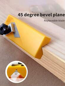 45 Degree Bevel Tool, Made Of Plastic, Non-Electric Manual Tool, Suitable For Wood And Drywall, Woodworking Angle Ruler For Woodworking Edge And Corner Leveling - Multicolor - View 4