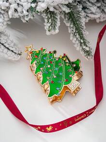 1pcsThe New European And American Christmas Tree Hair Clips Are Suitable For Wearing During Festivals. They Are Cute And Sweet, Making Them Perfect Party Gifts. - Multicolor - View 2