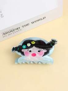 1pc Dopamine Y2K Acetate Large Music Note Hair Claw Clip, Cute Cartoon Hair Clip/Clamp, Funny Character Big Claw Hair Clip For Women, Sweet Girl Daily/Party/Holiday Hair Accessory, Strong Grip Non-Slip Hair Clip Suitable For Thick & Thin Hair, Multiple Styles Available,Summer,Travel - Multicolor - View 9