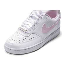 耐克女子运动鞋 W NIKE COURT VISION LO LE，轻便舒适简约休闲运动鞋 IB6652-101 - 白/泡沫粉 - 查看 7