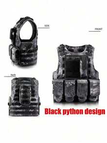 1 Áo gi lê chiến thuật ngoài trời - Áo gi lê bảo vệ đa chức năng, áo gi lê thể thao ngoài trời di động, vải Oxford chống mài mòn với các tấm Molle, dây đeo vai và eo có thể điều chỉnh, lưng lưới thoáng khí, khóa tháo nhanh, thiết kế sẵn sàng gắn tấm bảo vệ và nhiều túi tiện ích. - Nhiều màu - Xem 5