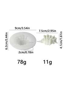 3D Seashell Silicone Mold - Suitable For Handmade Soap, Plaster, Resin, DIY Candle Cup Decor, Mold For Home & Wedding Decoration - Ocean Shell Mold - View 11