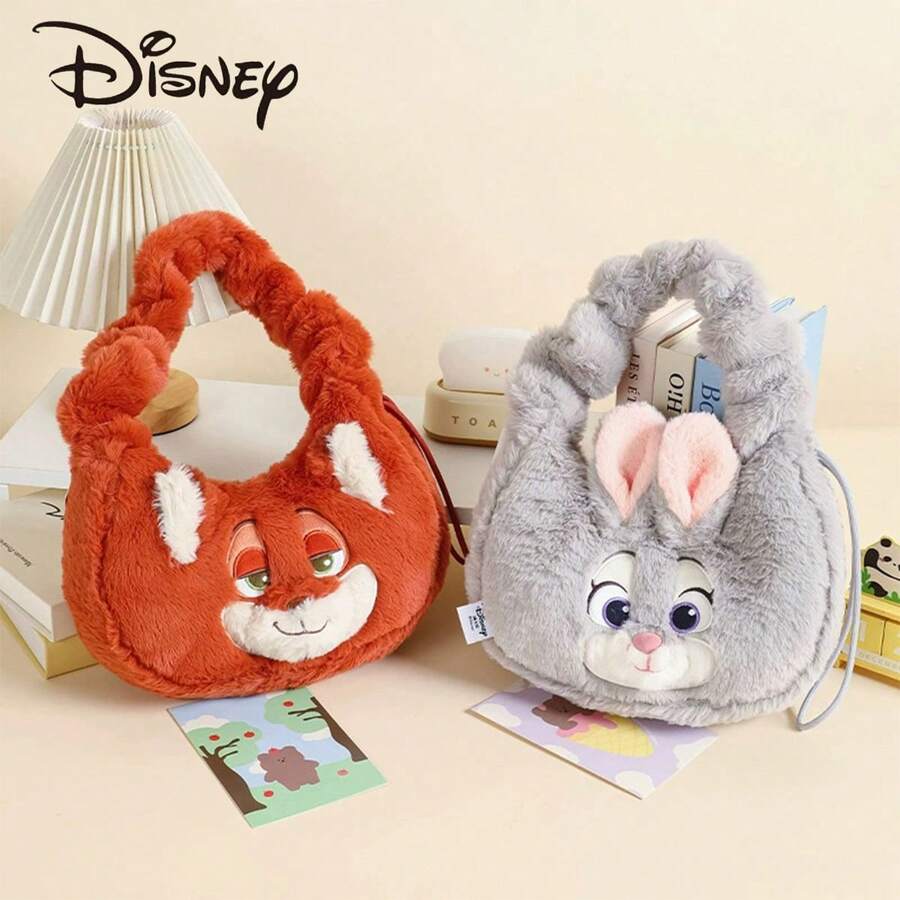 Disney Túi đeo vai hình búp bê nhồi bông Judy Hopps & Nick Wilde, Túi đeo chéo hình búp bê nhồi bông Nick Wilde, Quà sinh nhật, Quà lưu niệm, Quà tặng ngày Valentine - Nhiều màu - Xem 1